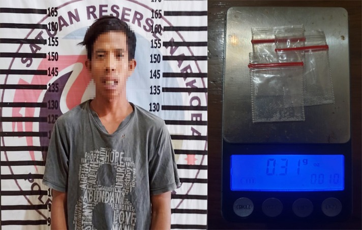 Jadikan Rumah Tempat Menyalahgunakan Narkotika, Petani di Dusun Cakat Raya Ditangkap Polisi