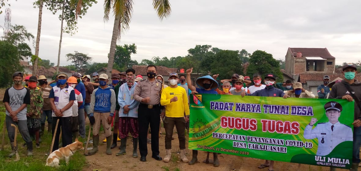 Pemdes Tarajusari Banjaran Laksanakan Padat Karya BTT