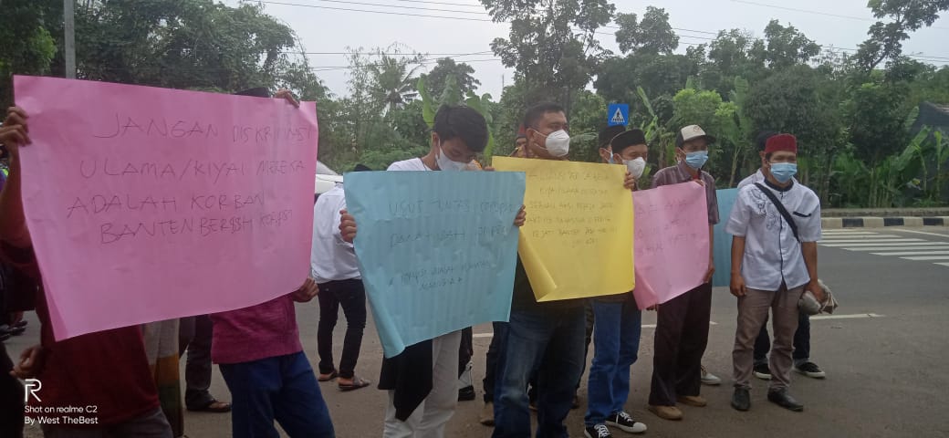 Aliansi Bela Kyai Banten Minta Kejati Profesional Tegakkan Hukum