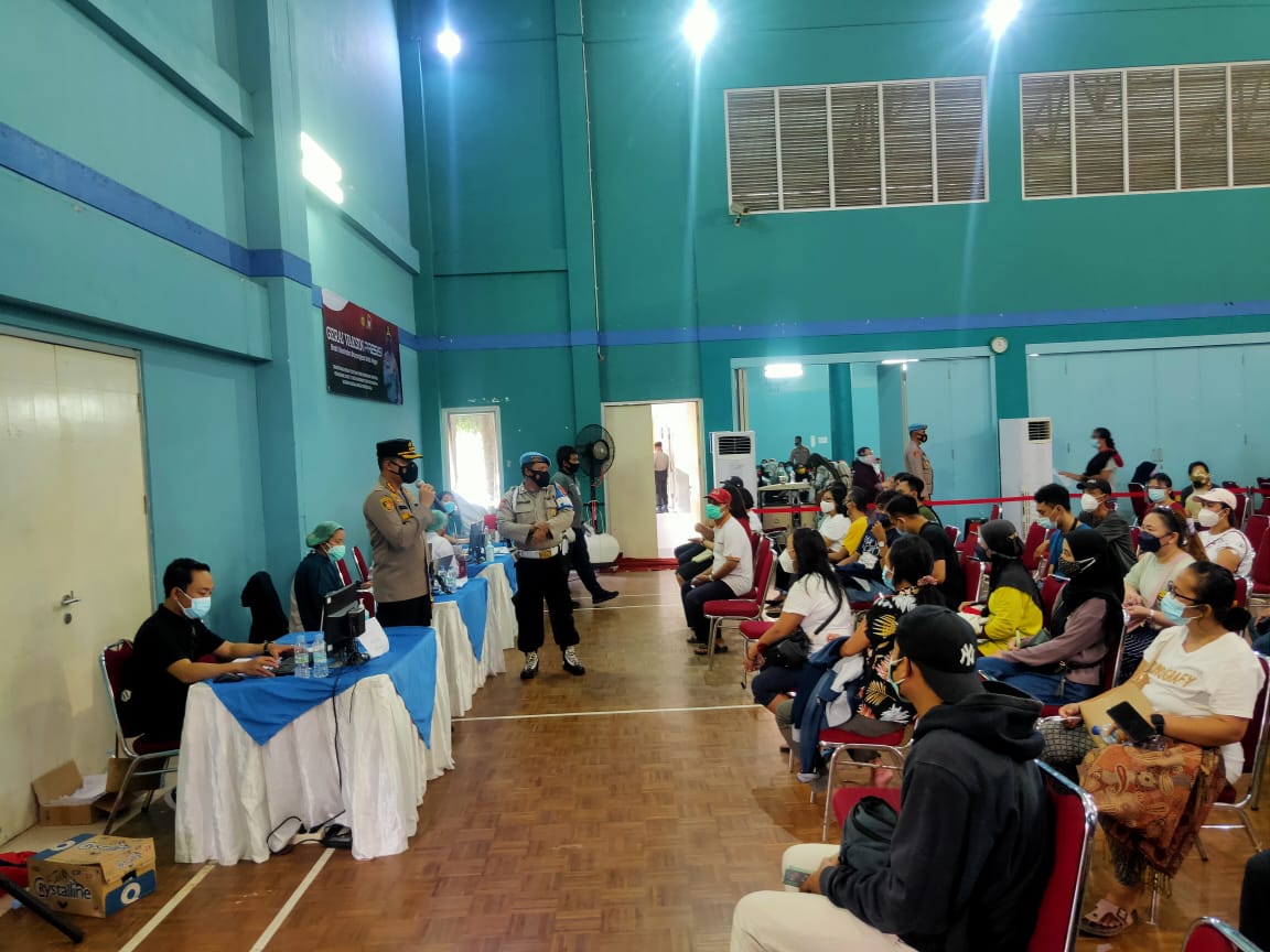 Peringati Hari Bhayangkara, Polresta Tangerang Gelar Vaksinasi Massal