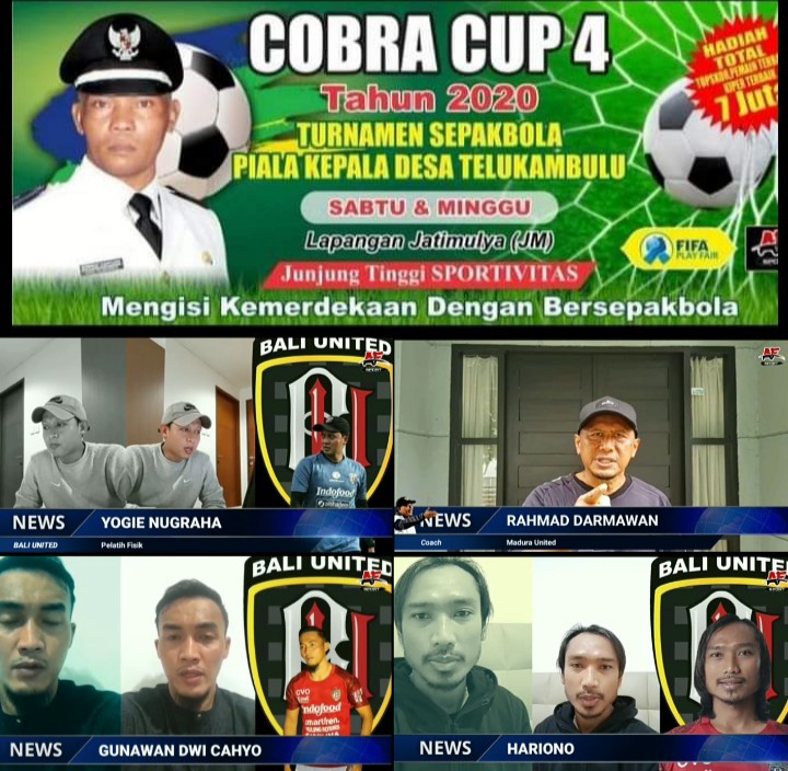 Turnamen Cobra Cup 4 Desa Telukambulu Dapat Apresiasi dari Pemain dan Pelatih Sepak Bola Nasional