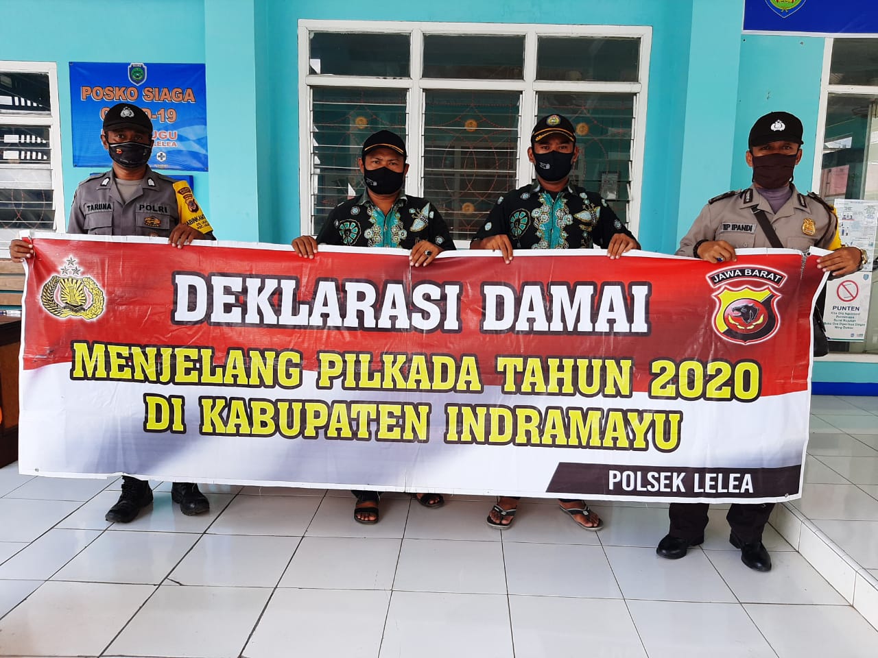 Polsek Lelea Menggelar Deklarasi Damai Pilkada 2020, Penolakan Black Champaign dan Provokasi