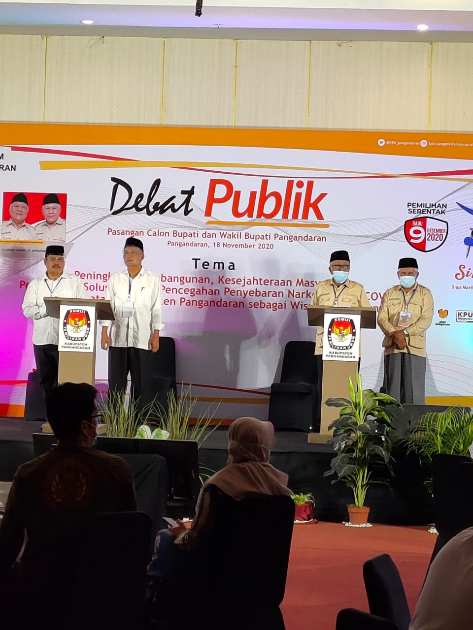 Kapolres Ciamis dan Dandim Tinjau Langsung Debat Kandidat Calon Bupati Pangandaran 