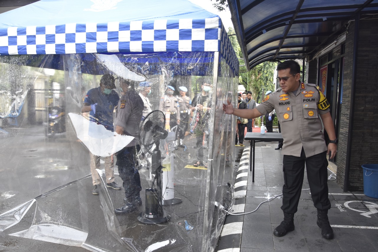 Kapolres Bogor Lakukan Langkah Inovatif dalam pencegahan Penyebaran Virus Covid-19/Corona di Lingkungan Polres Bogor*