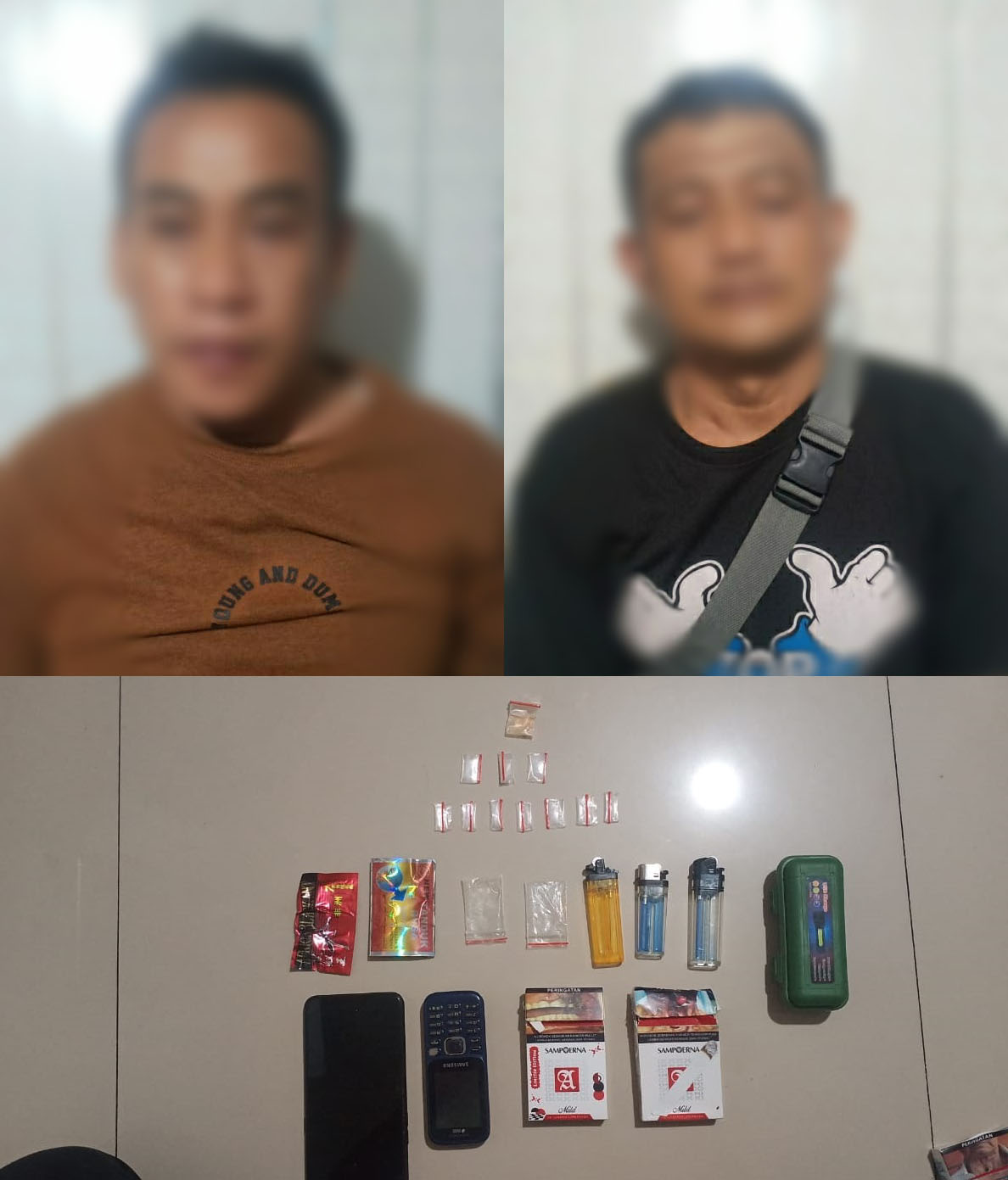 Langgar UU Narkotika, Dua Pelaku Diciduk Satresnarkoba Polres Lamsel