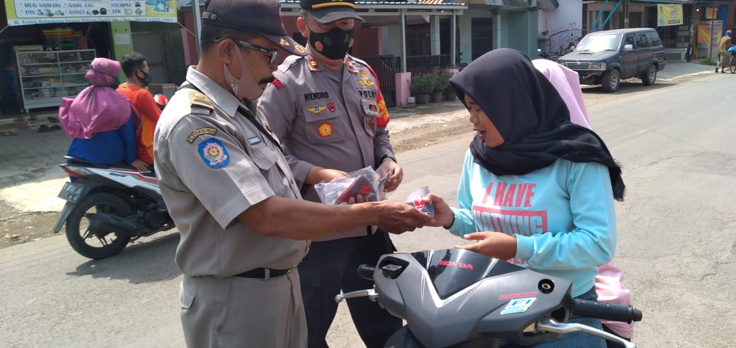 Polsek Terisi Giat Secara Rutin Oprasi Yustisi Razia Masker