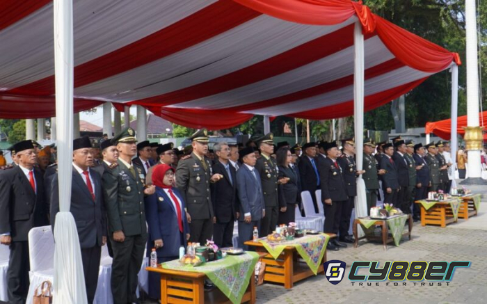 Danrem 062 Tarumanagara Pimpin Upacara Puncak Peringatan HUT TNI Ke-79