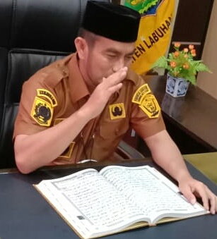 Tadarus Alquran Virtual di Kantor Bupati Kabupaten Labuhan Batu Utara