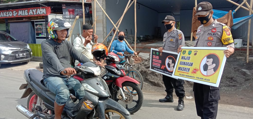 Polsek Lelea Berupaya Menekan Penyebaran Covid-19 di Temukan 20 Pelanggar Protokol Kesehatan
