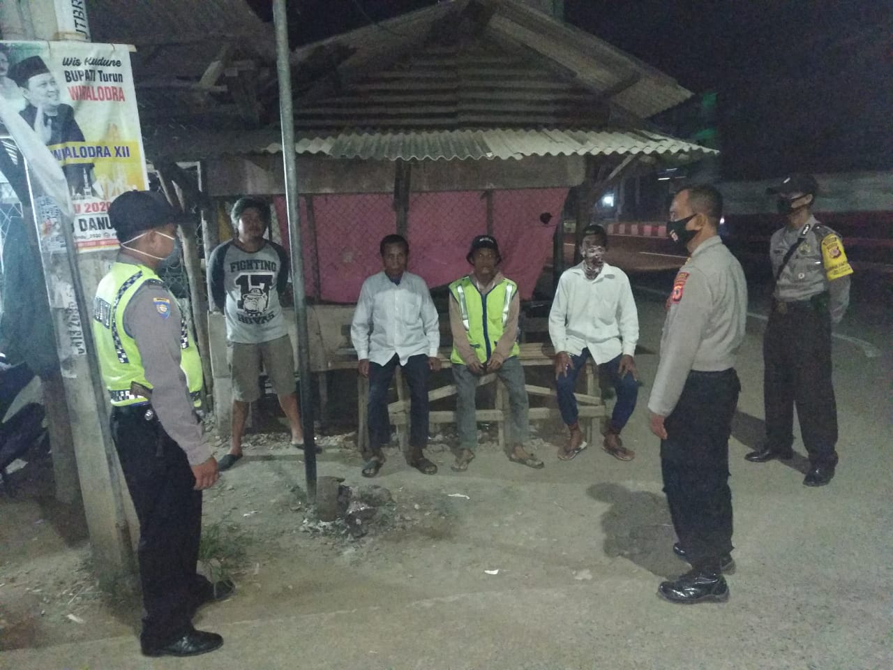 Cegah Corona Bersma Tiga Pilar Kecamatan Lohbener, Kembali Gelar Ops Aman Nusa II 