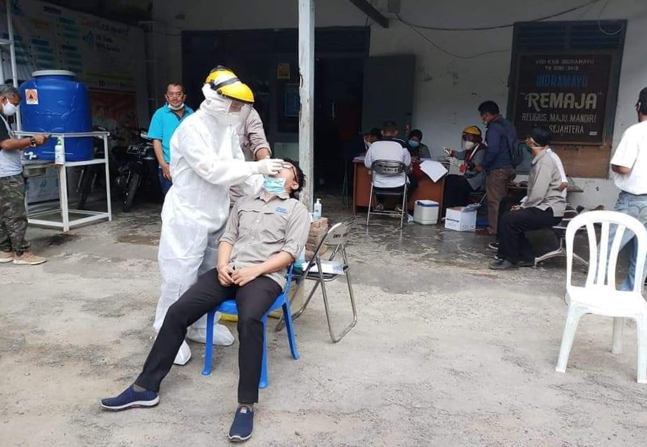 Cegah Cluster Perkantoran, Puluhan ASN Diskominfo Lakukan Tes Swab
