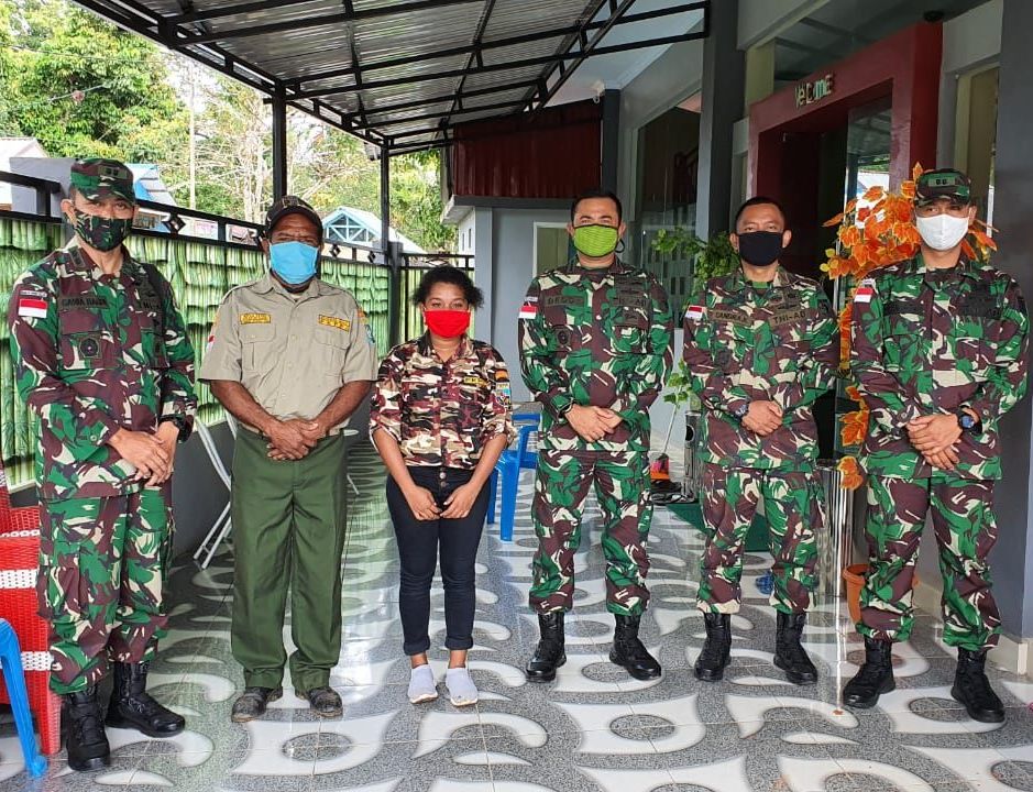 Kasrem 174 Merauke Silaturahmi dengan Ketua FKPPI Boven Digoel