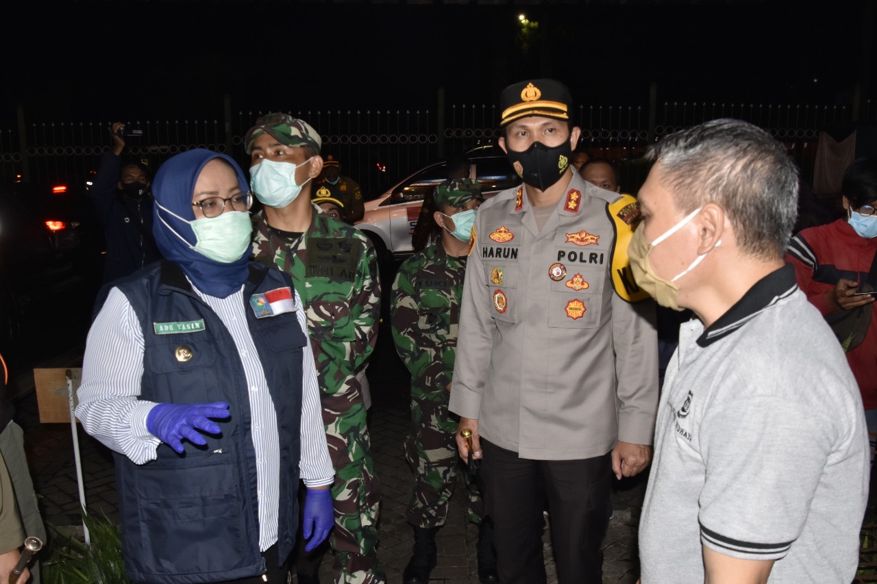 Polres Bogor Bersama Satgas Covid-19 Lakukan Operasi Yustisi di masa PPKM