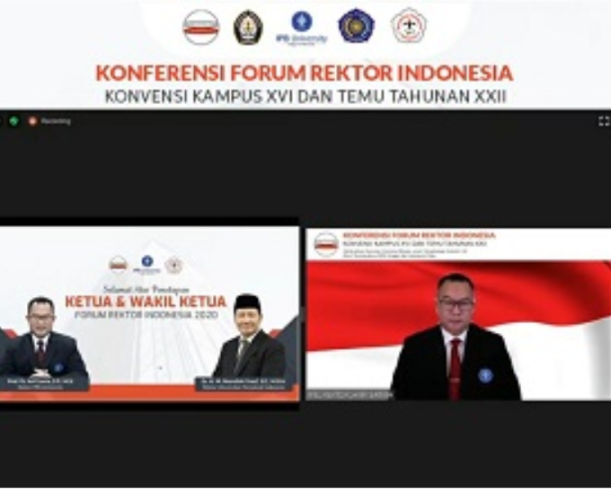 Rektor IPB University, Prof. DR. Arif Satria Dikukuhkan Sebagai Ketua FRI 2020