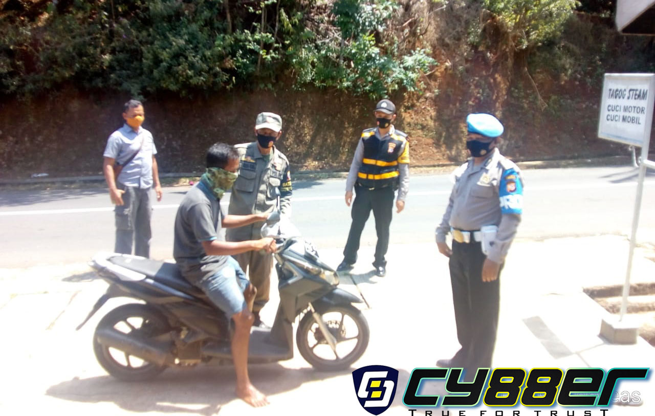 Polsek Ganeas Bersama TNI dan Pol PP, Gelar Operasi Yustisi