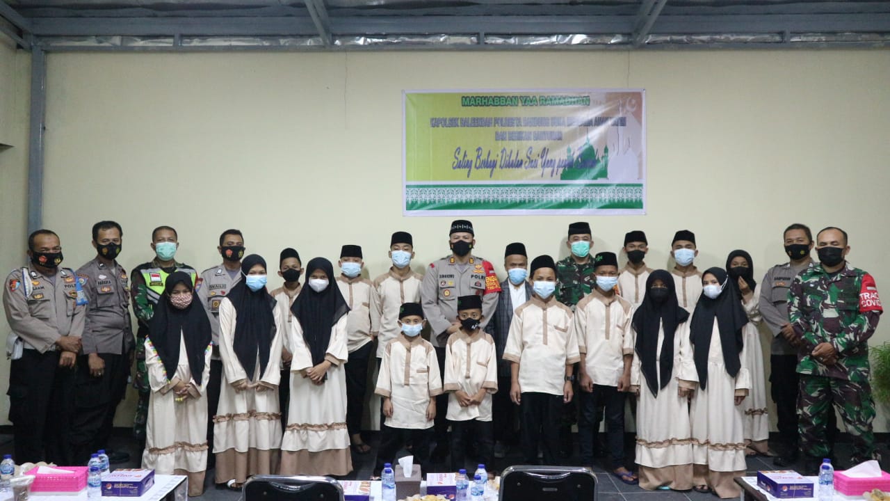 Berbagi di Bulan Ramadhan, Kapolsek Baleendah beserta jajaran Santuni Anak Yatim