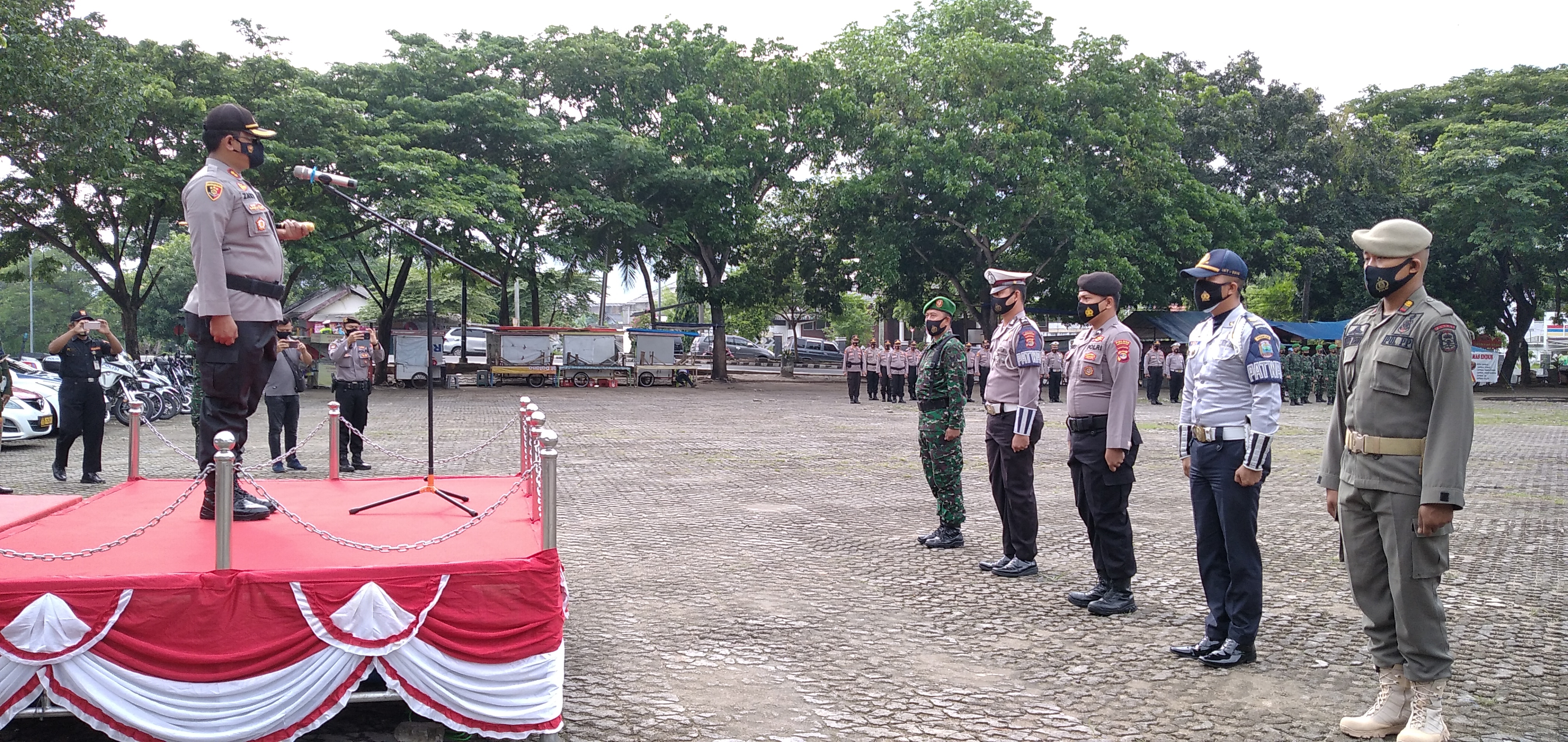 Ops Lilin Nataru 2020 Polres Lamsel Bersama Instansi Terkait Terjunkan Ratusan Ribu Personil