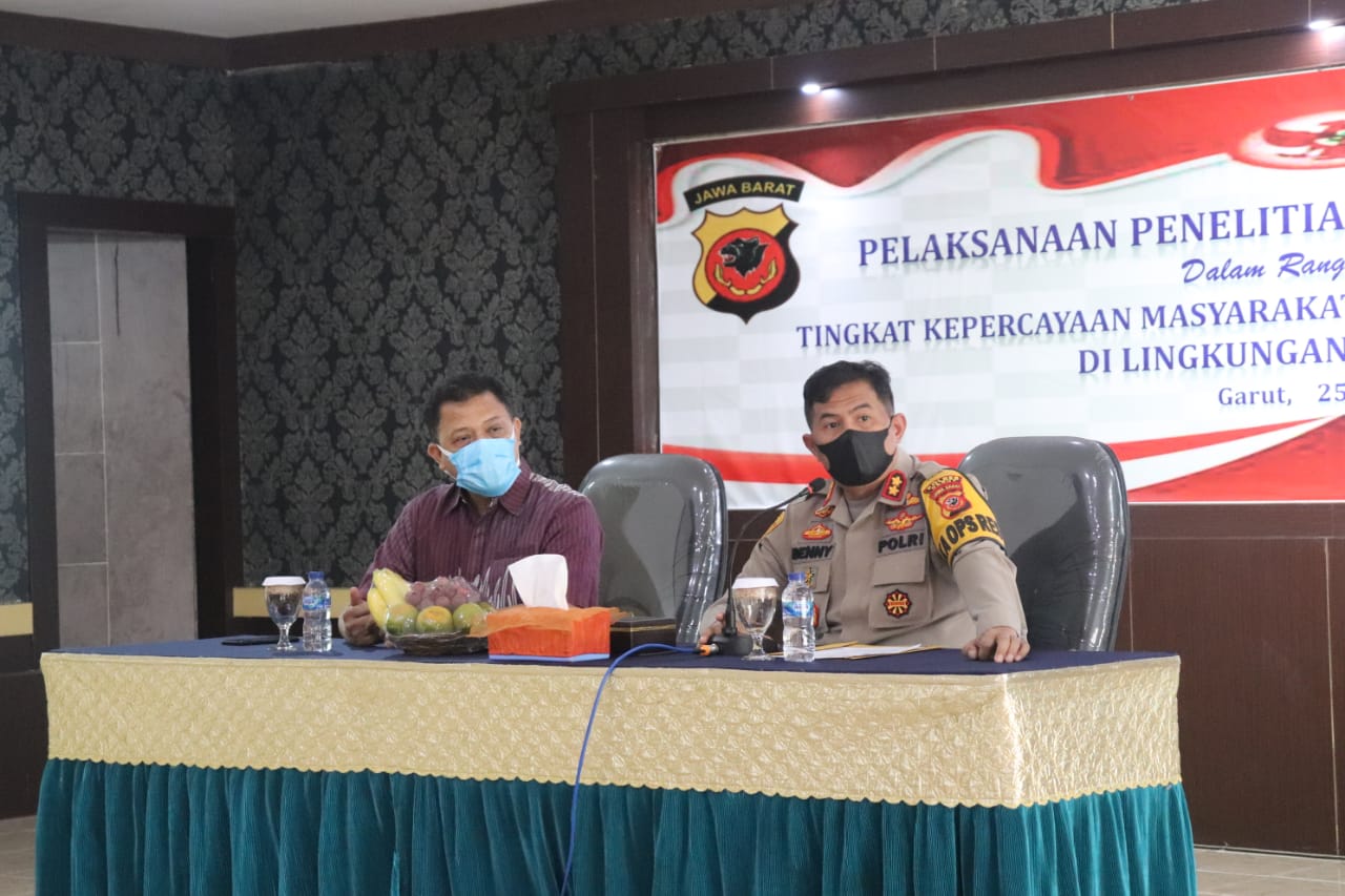 Tim Puslitbang Polri Lakukan Penelitian di Polres Garut Polda Jabar