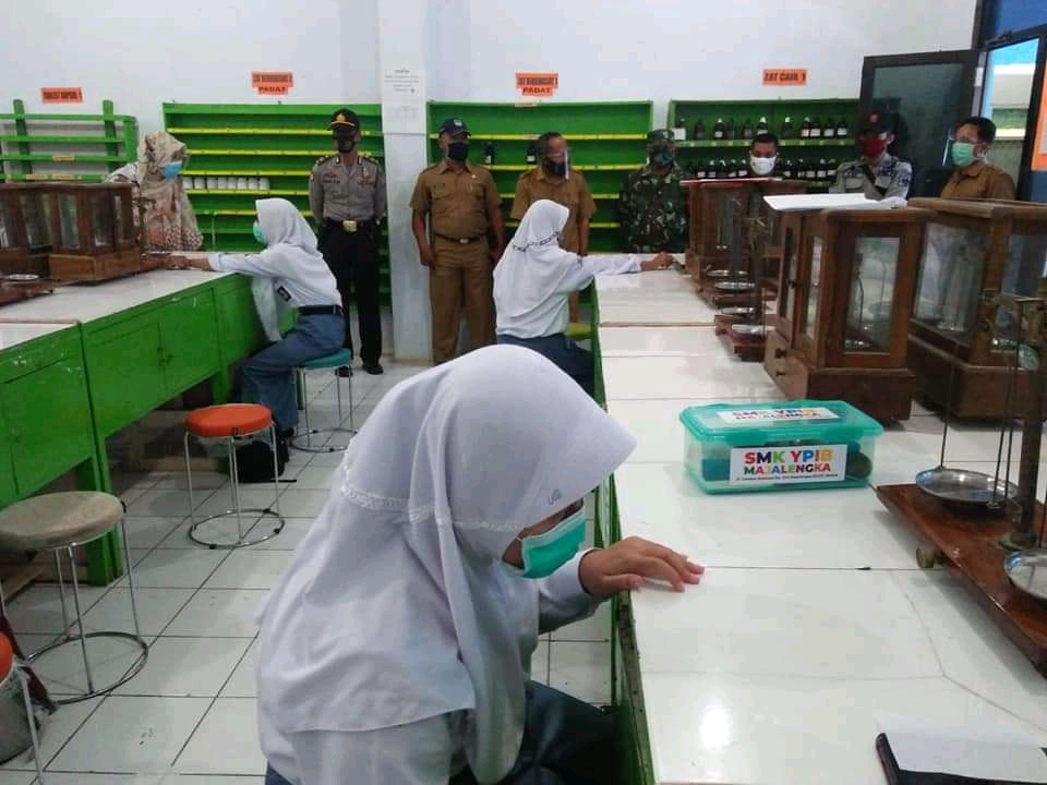 Cek Protokol Kesehatan dan Himbau 3M, Polres Majalengka Polda Jabar  Kunjungi Sekolah