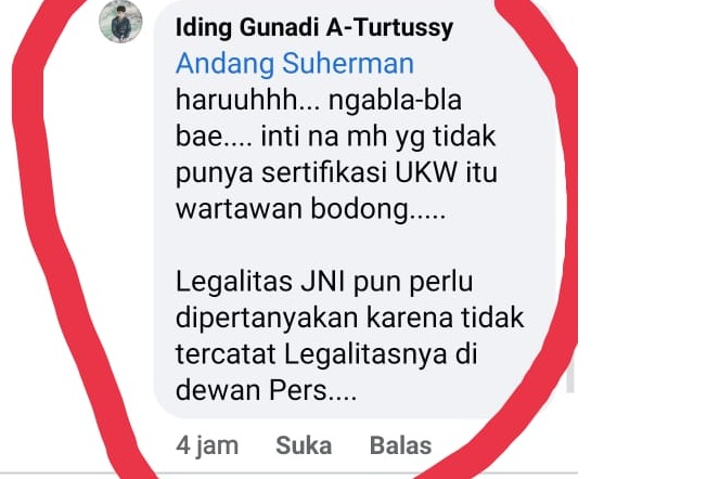 Beredar di Medsos Komentar Oknum Aktivis Lecehkan Profesi Wartawan