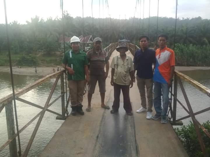 Masyarakat Desa Kualah Beringin Bersyukur Atas Perbaikan Jembatan Rambin