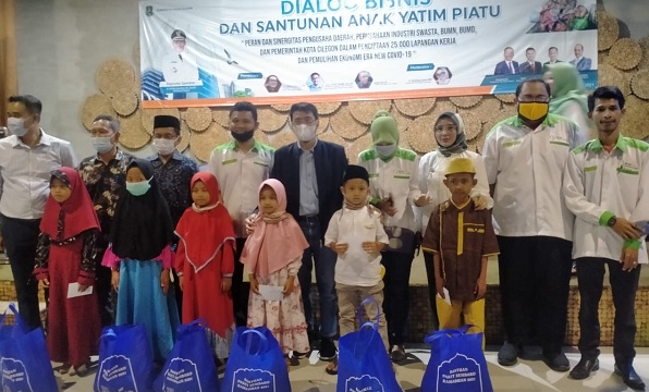 Dialog Bisnis dan Santunan Anak Yatim Bersama HIPKA Kota Cilegon
