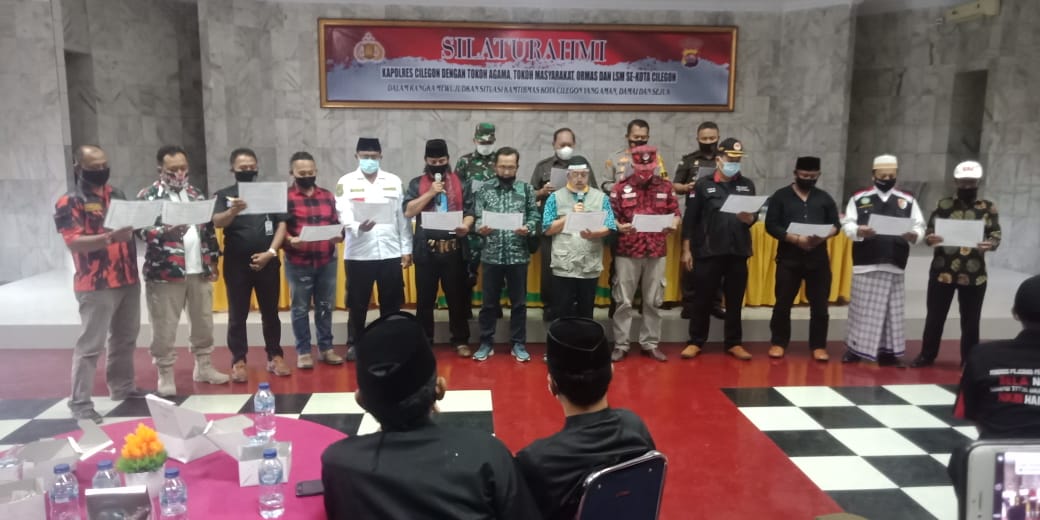 Polres Cilegon Jalin Silaturahmi Dengan Beberapa Elemen Masyarakat Se kota Cilegon Untuk Jaga Kondusifitas Wilayah