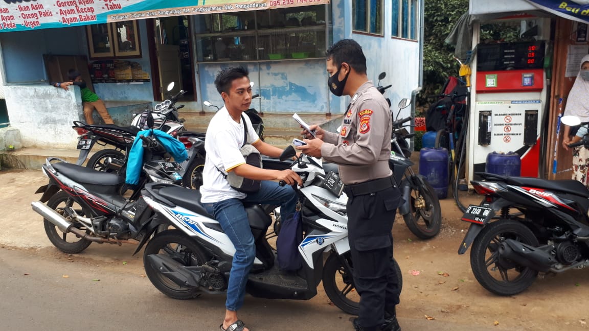 Jelang Pilkada 2020, Polres Ciamis Polda Jabar Gelar Ops Yustisi Guna Pendisiplinan Memakai Masker