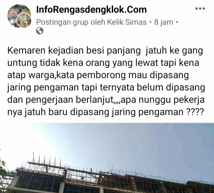 Pembangunan RS Hastin Diduga Abaikan Keselamatan Warga Sekitar