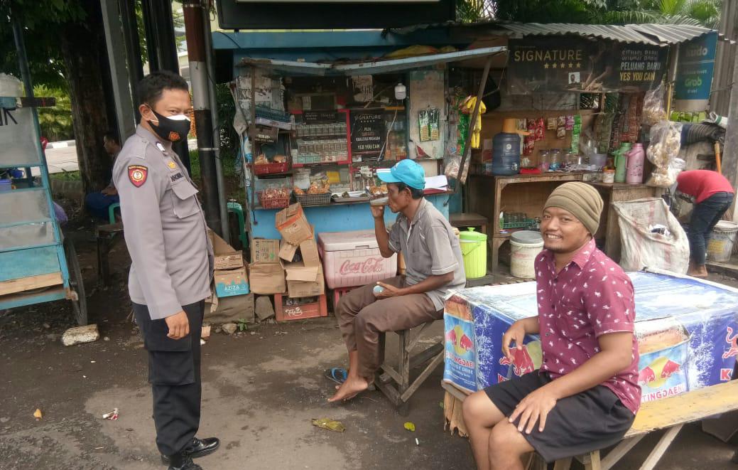 Sosialisasi 3M Polres Cirebon Kota Polda Jabar Sambangi SPBU dan Warung Nasi