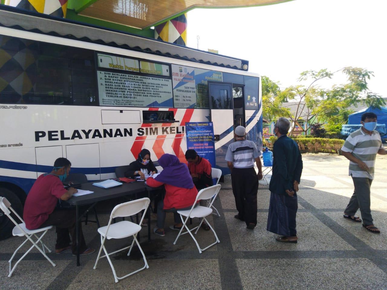 Sat Lantas Polres Tanggamus Gelar SIM Keliling di Rest Area Gisting