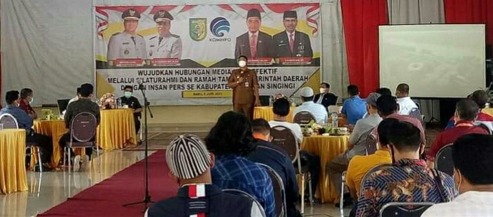 Ramah Tamah Jajaran Bupati dan Media Online Kabupaten Kuansing