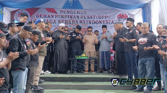 Ketua Fraksi Partai Gerindra DPRD Kabupaten Sukabumi Teddy Setiadi, Hadiri Milad  ke-5 LSM SEBARA 83