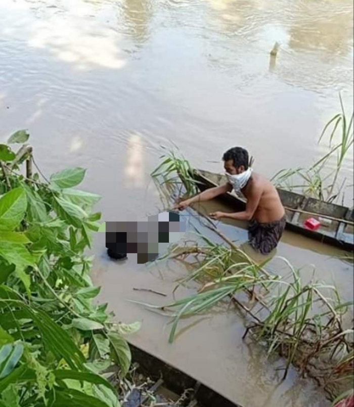 Setelah Melakukan Pencarian Selama 2 Hari, Akhirnya Masyarakat dan Tim Temukan Jasad Remaja yang Hanyut Terbawa Arus Sungai Barumun