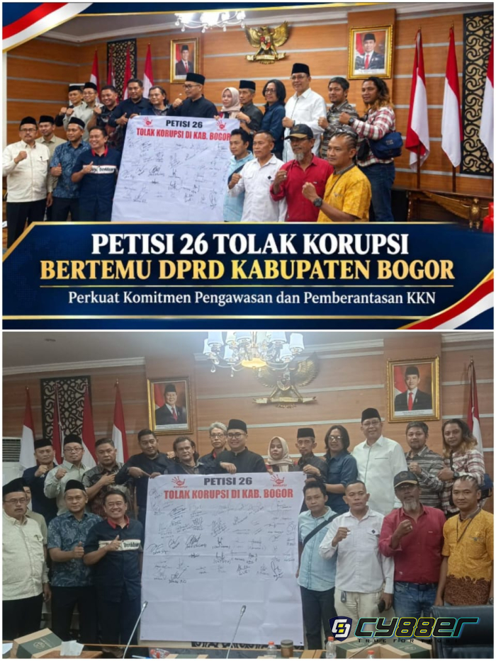 PETISI 26 dan DPRD Kabupaten Bogor Satukan Komitmen Lawan Korupsi Kawal Pemerintahan Bersih di Bumi Tegar Beriman