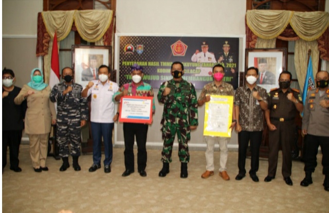 Kodim 0703/ Cilacap Tutup Program TMMD Sengkuyung ll Tahun 2021
