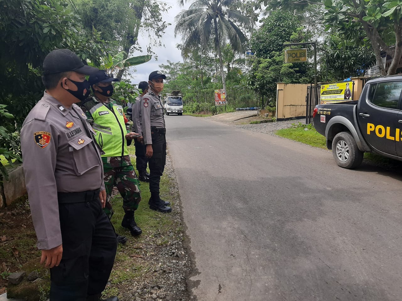 Antisipasi Covid-19, Polsek Sidamulih Polres Ciamis Sosialisasi 3M 