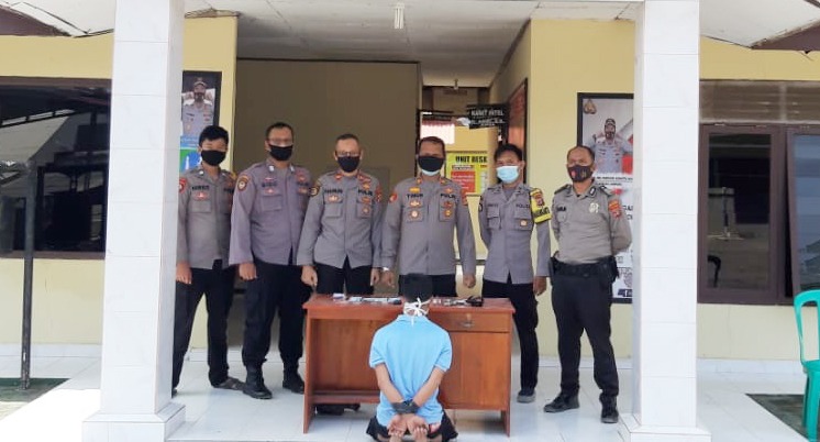 Bawa Senpi Ilegal dan Narkotika, Warga Mesuji Ditangkap Polsek Penawartama