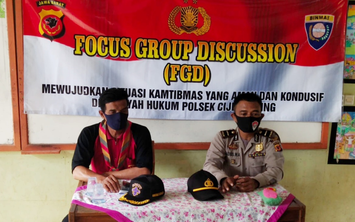 Polsek Cijeungjing Polres Ciamis, Hadiri FGD di SDN 1 Cijeungjing, Persiapan HUT Pramuka