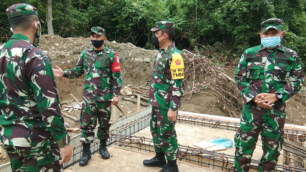 Dansatgas TMMD Ke 109 Terima Kunjungan Tim Wasev