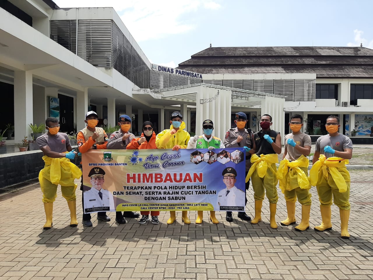 Demi Memutus Rantai Penyebaran virus Corona, Ini yang diLakukan Brimob Banten