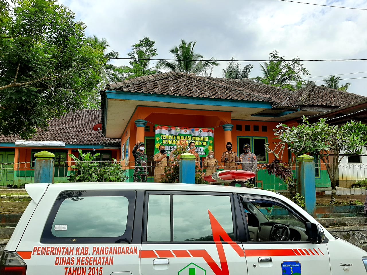 Kapolsek Langkaplancar Bersama Unsur Muspika Langkaplancar Melakukan Peninjauan Kampung Tangguh Lodaya 