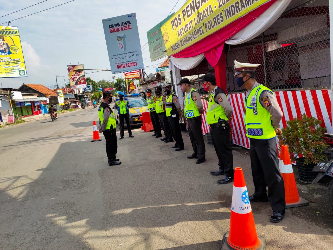 Kapolsek Karangampel Kerahkan 14 Personil Untuk Kesiapsiagaan Ops Ketupan Lodaya 2020