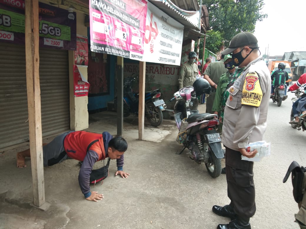 Bersama 3 Pilar, di Akhir Pekan Polresta Bandung Polda Jabar Tetap Laksanakan Ops Yustisi
