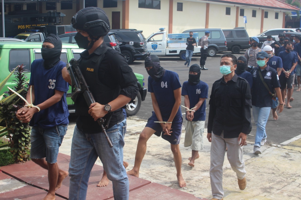 Polres Kuningan Gelar Konferensi Pers Berbagai Kasus Tindak Pidana