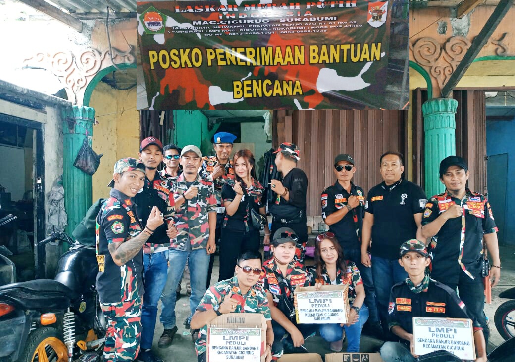 Laskar Merah Putih Indonesia Cicurug Siapkan Posko Untuk Penanggulangan  Dana Bencana Banjir Bandang.