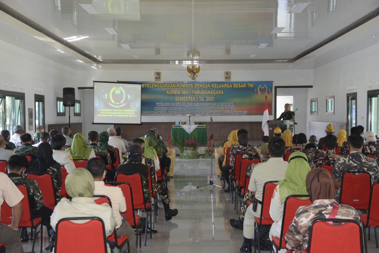 Dalam Binkomsos, Danrem 062/Tn Ajak Semua Pihak Tangkis Paham Radikalisme