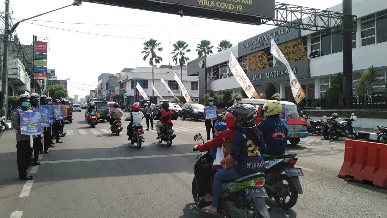 Hari Pertama Gelar Operasi Patuh Lodaya, Polres Purwakarta Tilang 30 Pelanggar Lalin
