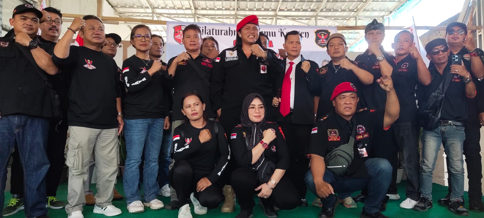 Aril Gondrong Ketua Dewan Pembina GRIB Jaya DPD Jateng hadiri Halal bihalal GRIB Jaya DPD Jateng di Cilacap