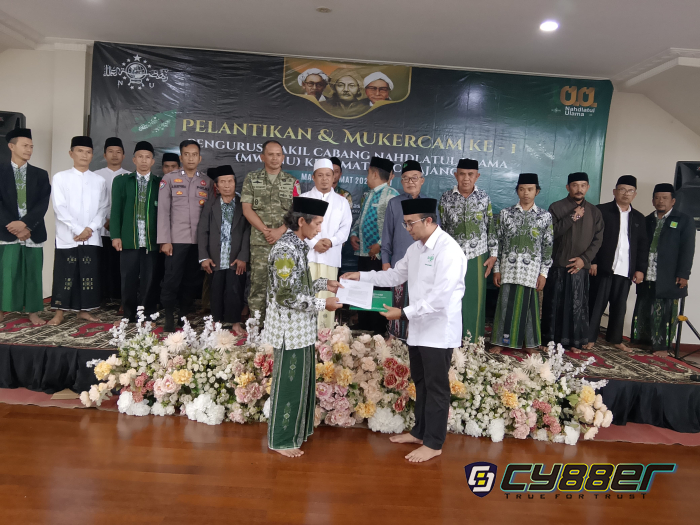 Pelantikan Pengurus MWCNU Kecamatan Cikajang Kabupaten Garut